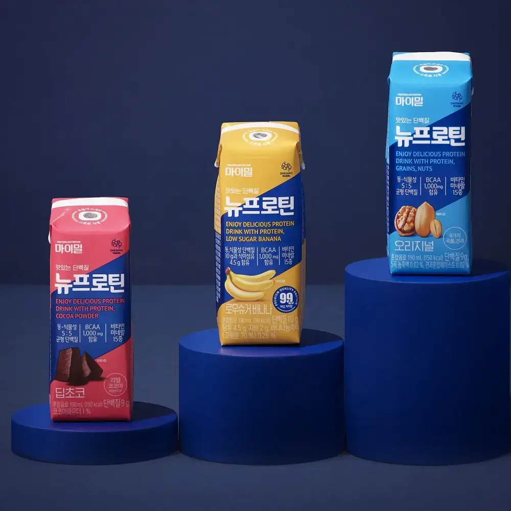 [99kcal] 마이밀 마시는 뉴프로틴 190mlx32팩 (오리지널/딥초코/바나나 중 1)